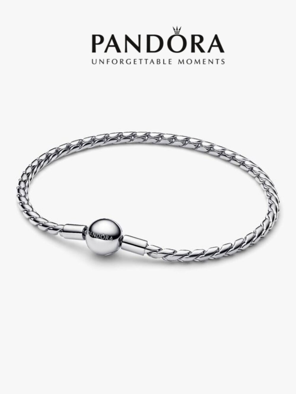 Pandora Round Clasp Wing Chain Bracelet